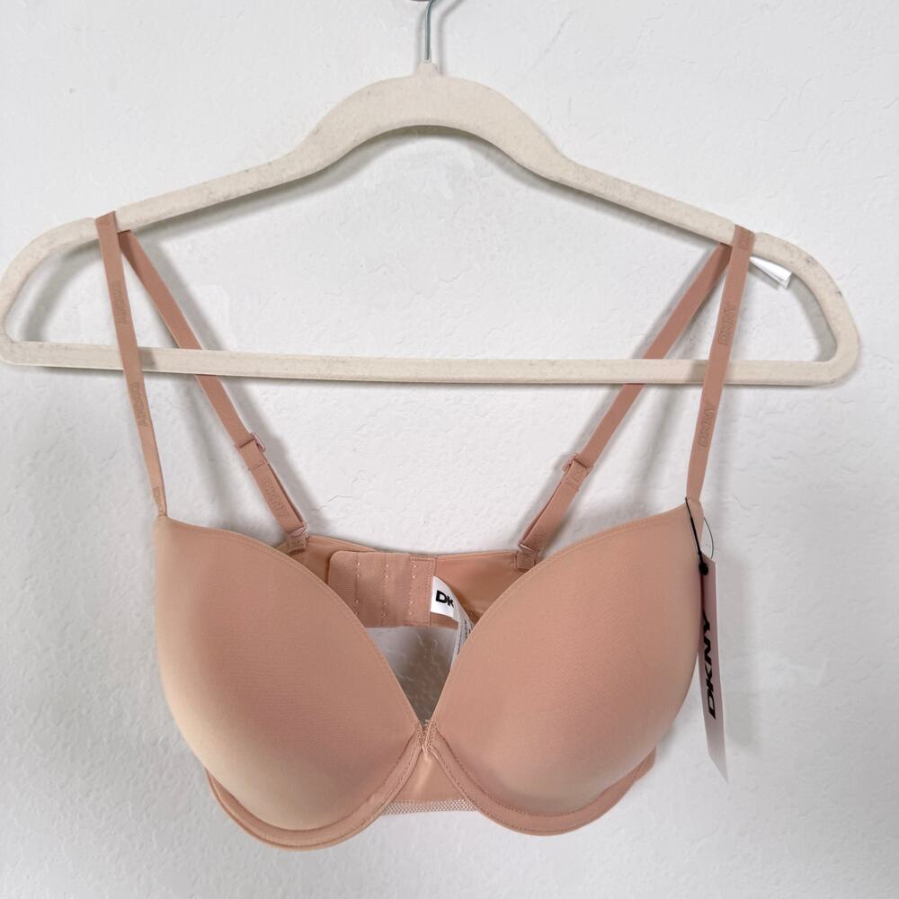 DKNY Womens Litewear T Shirt Bra Size 32DD Underwire Neutral Intimates Tan Glow